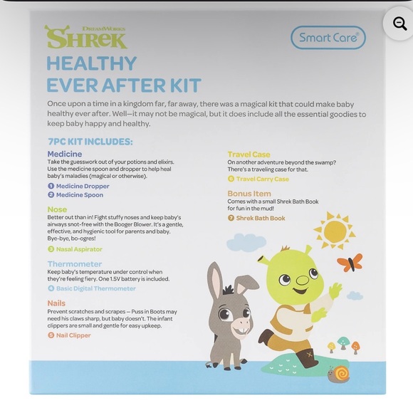 Smart Care Shrek Healthy Ever after Baby Healthcare Kit, 7pcKit for 0+ Months - Picture 5 of 9